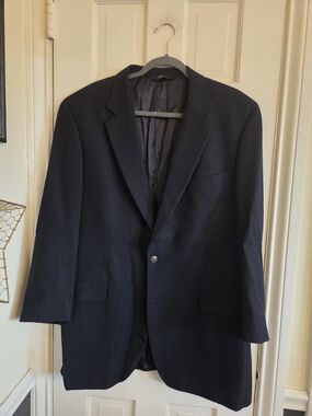 Jos. A. Bank Navy Single-Breasted Blazer